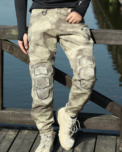 Outdoor Riding Knee Pads Tactical Cargo Pants