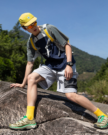 Outdoor Sports Contrast Color Quick-Drying T-Shirt