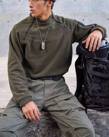 Outdoor Tactical Fleece Pullover Sweatshirt