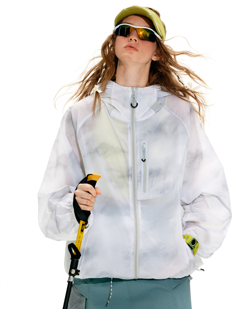 Outdoor Tie-Dye Hiking Waterproof Sun Protection Jacket