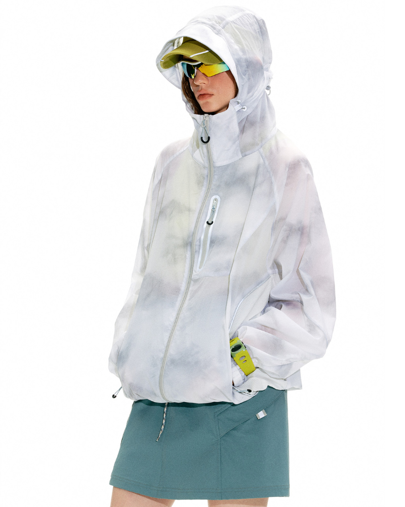 Outdoor Tie-Dye Hiking Waterproof Sun Protection Jacket