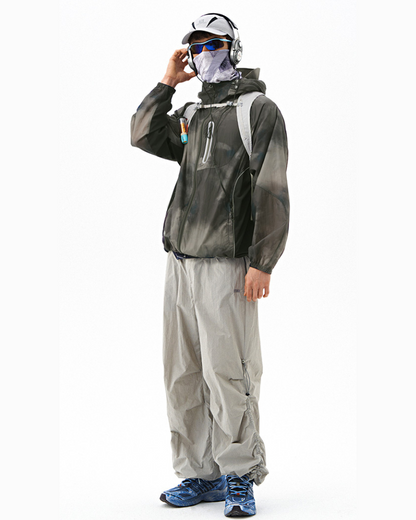 Outdoor Tie-Dye Hiking Waterproof Sun Protection Jacket