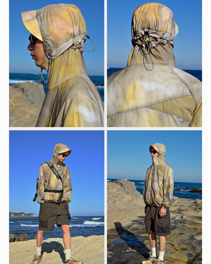 Outdoor Tie-Dye Hiking Waterproof Sun Protection Jacket