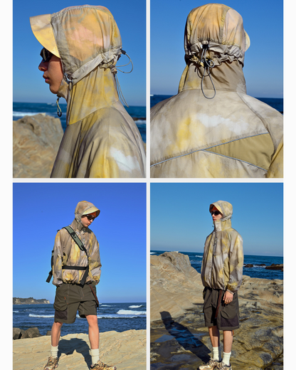 Outdoor Tie-Dye Hiking Waterproof Sun Protection Jacket