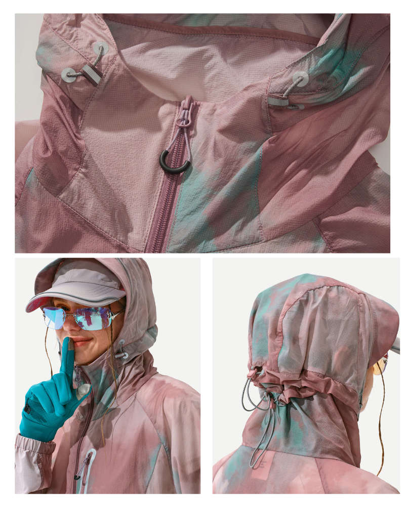Outdoor Tie-Dye Hiking Waterproof Sun Protection Jacket