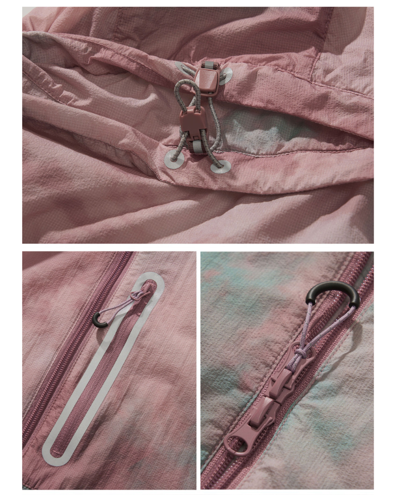 Outdoor Tie-Dye Hiking Waterproof Sun Protection Jacket