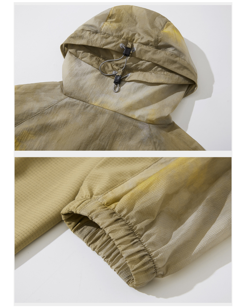 Outdoor Tie-Dye Hiking Waterproof Sun Protection Jacket
