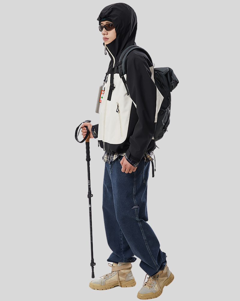 Outdoor Unisex Hiking Camping Waterproof 3-in-1 Jacket