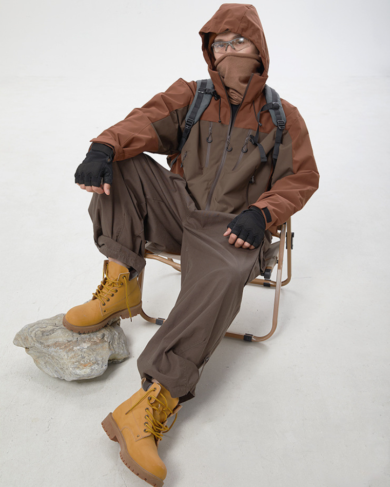 Outdoor Unisex Hiking Camping Waterproof 3-in-1 Jacket