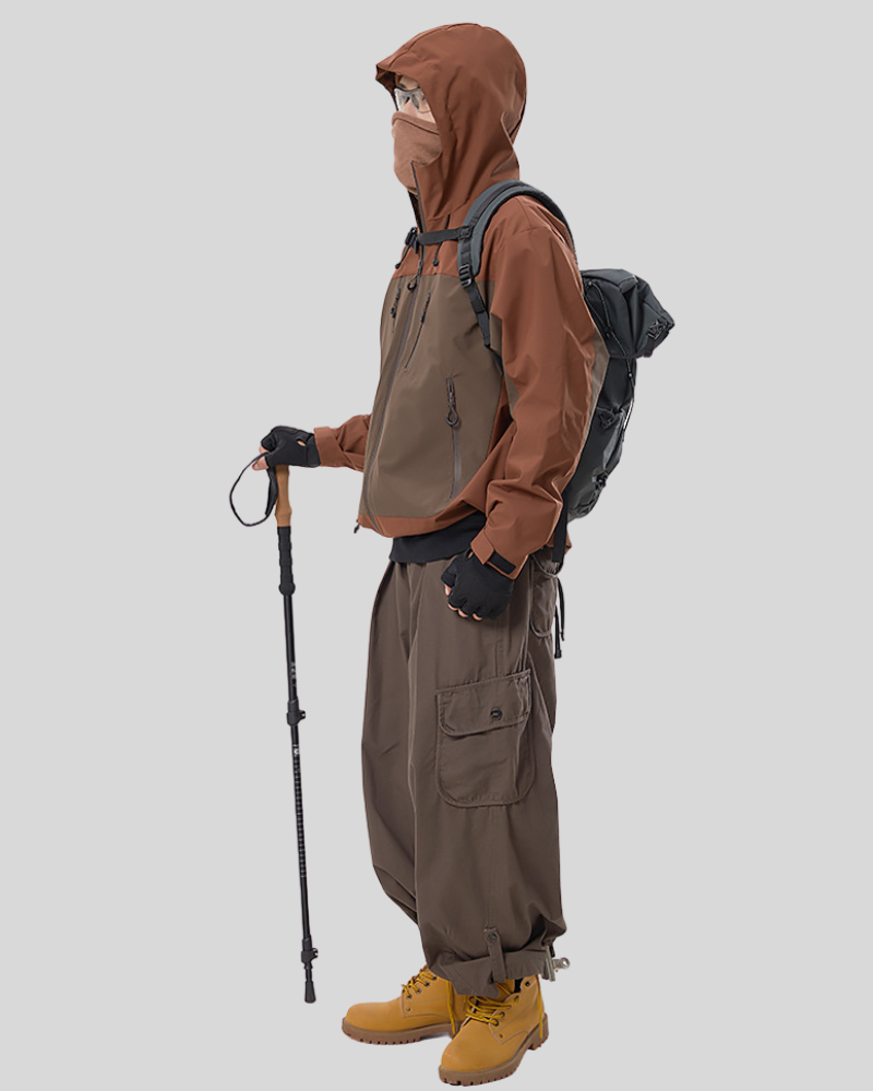 Outdoor Unisex Hiking Camping Waterproof 3-in-1 Jacket