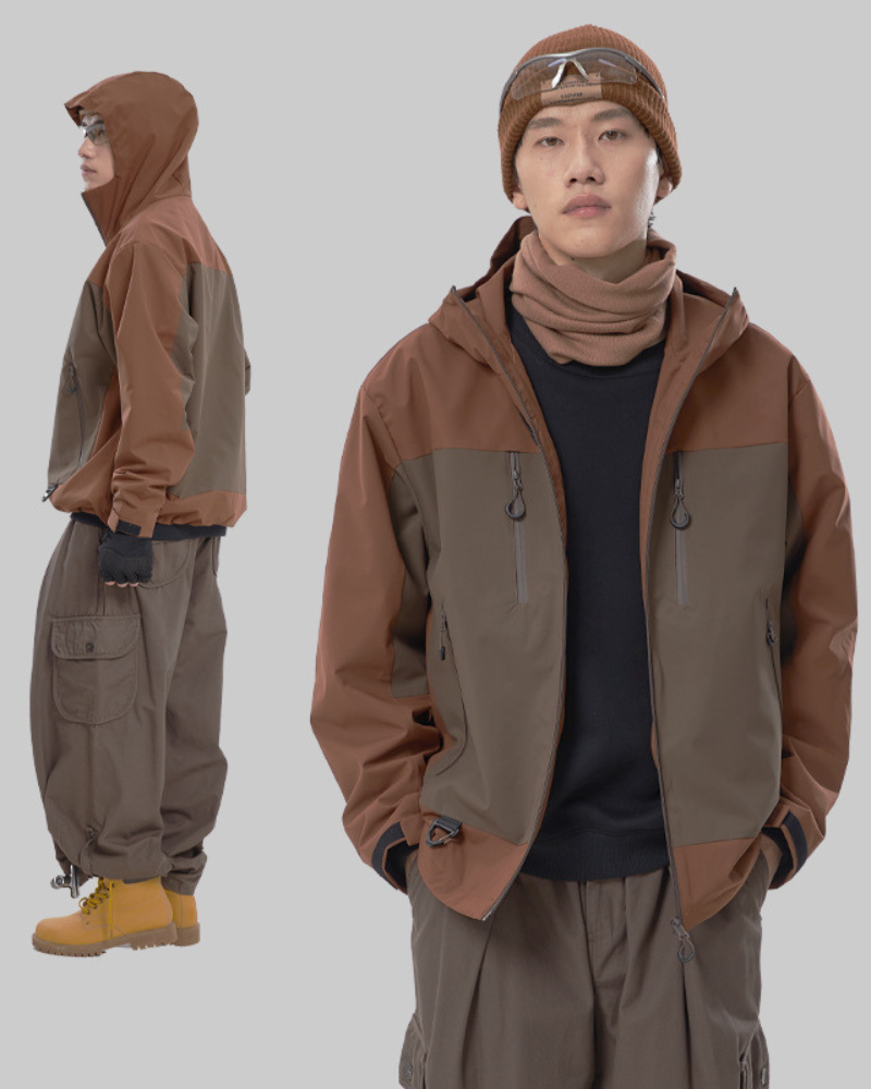 Outdoor Unisex Hiking Camping Waterproof 3-in-1 Jacket