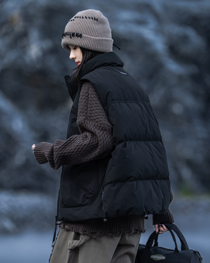 Outdoor Unisex Winter Utility Puffer Vest