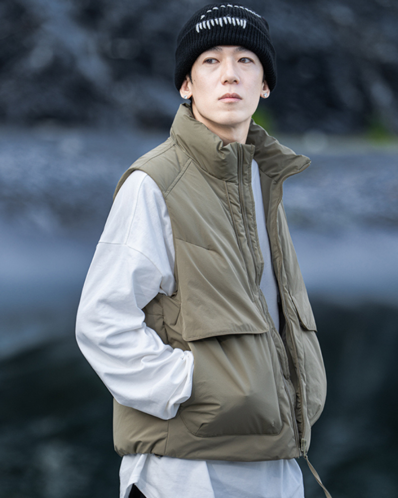 Outdoor Unisex Winter Utility Puffer Vest