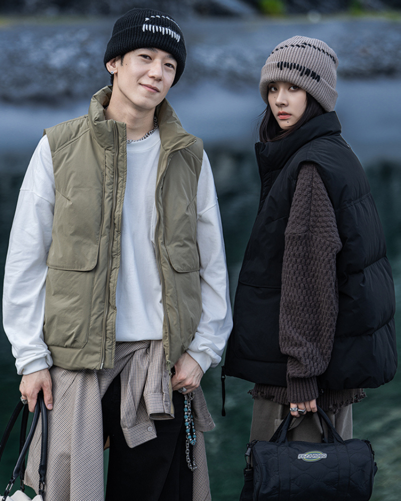 Outdoor Unisex Winter Utility Puffer Vest