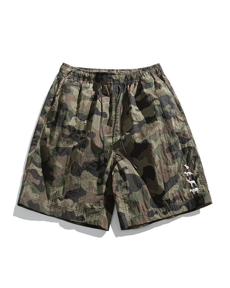Outdoor Leopard Camo Cycling Hiking Shorts