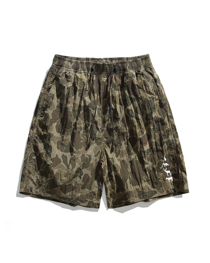 Outdoor Leopard Camo Cycling Hiking Shorts