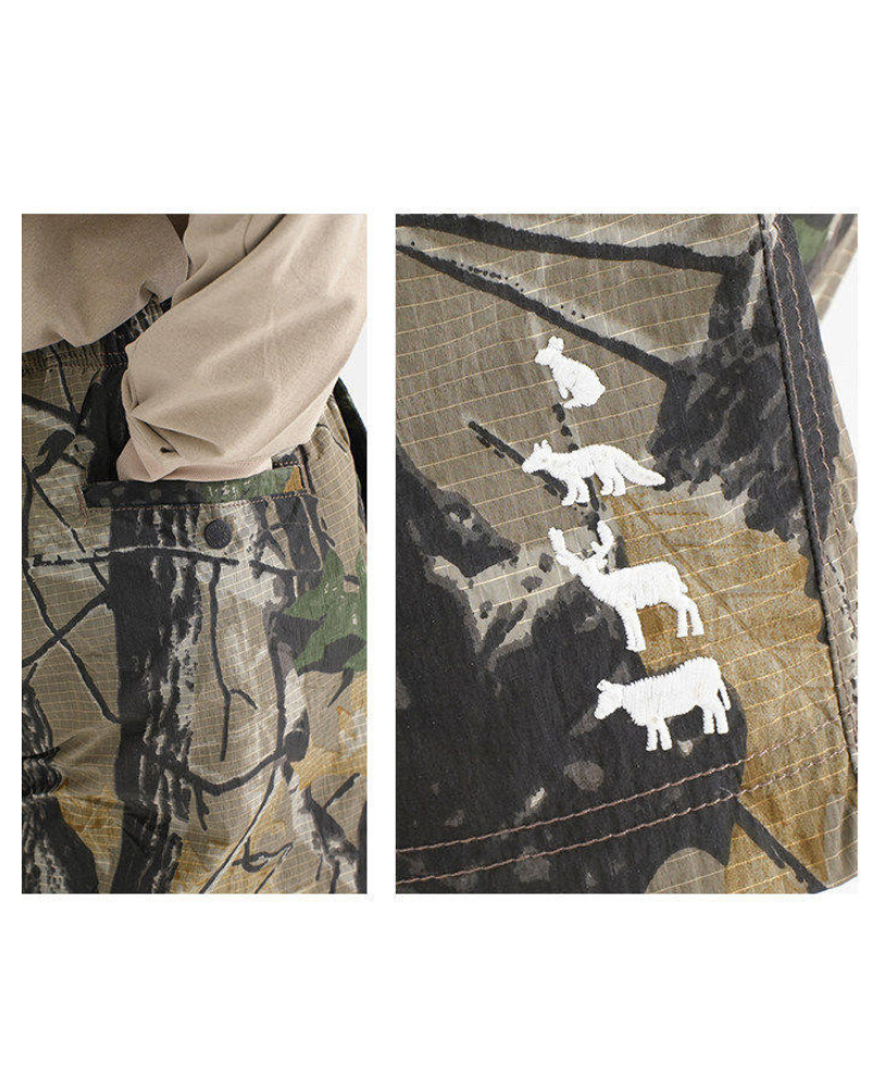 Outdoor Leopard Camo Cycling Hiking Shorts