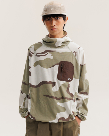 Outdoor Sports Unisex Lightweight Rice Grain Fleece Hoodie
