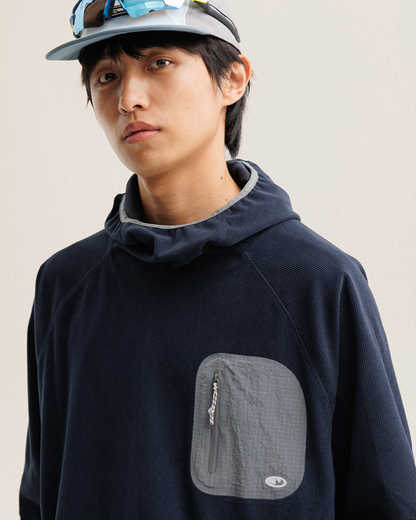 Outdoor Sports Unisex Lightweight Rice Grain Fleece Hoodie