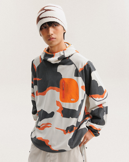 Outdoor Sports Unisex Lightweight Rice Grain Fleece Hoodie