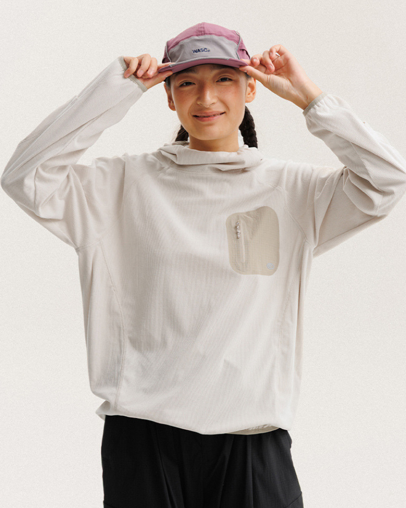 Outdoor Sports Unisex Lightweight Rice Grain Fleece Hoodie
