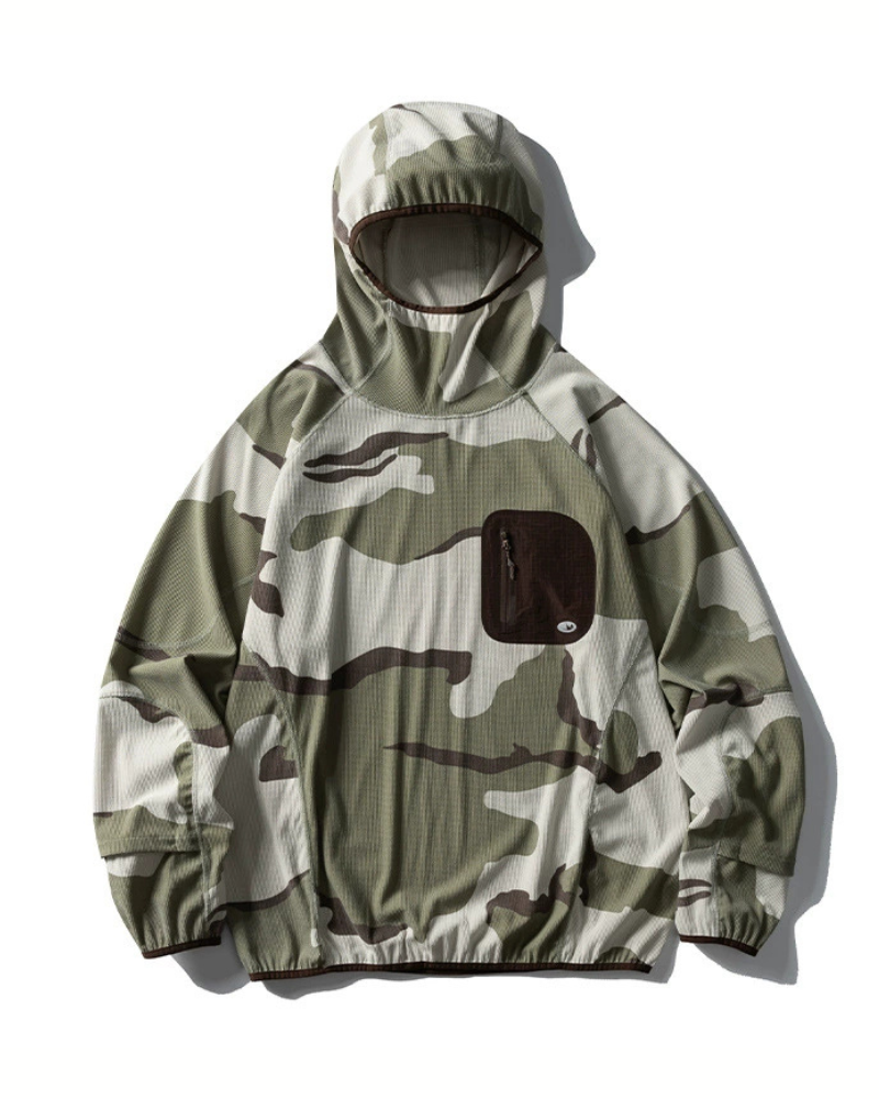 Outdoor Sports Unisex Lightweight Rice Grain Fleece Hoodie