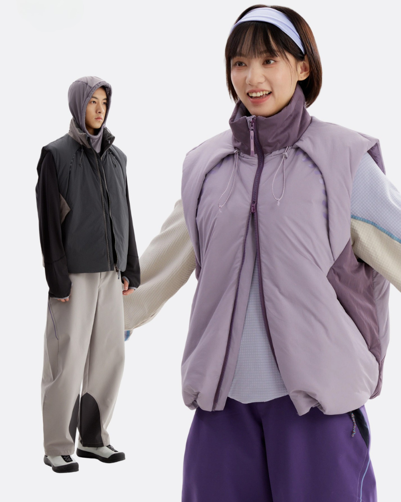Outdoor-Daunenweste mit weißer Entendaune – warm für den Winter