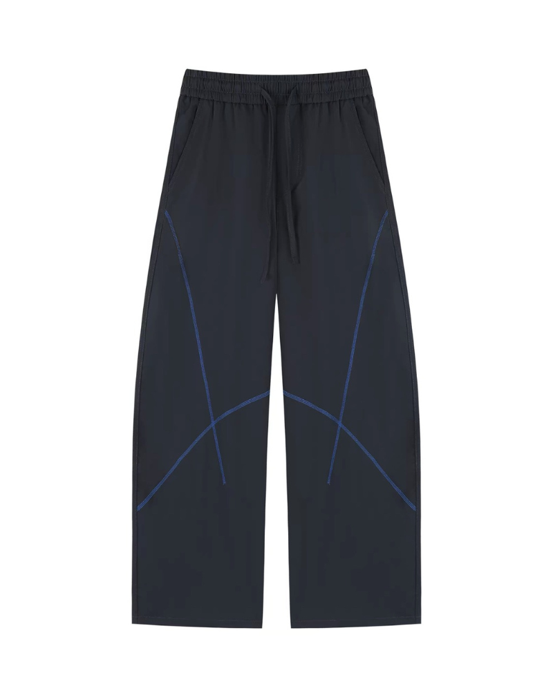 Outdoor Unisex Contrast Stitch Drape Hiking Pants