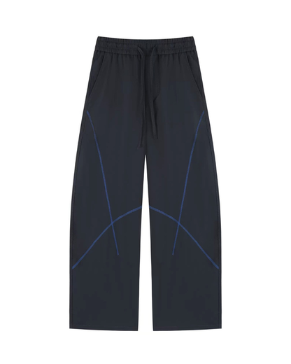 Outdoor Unisex Contrast Stitch Drape Hiking Pants
