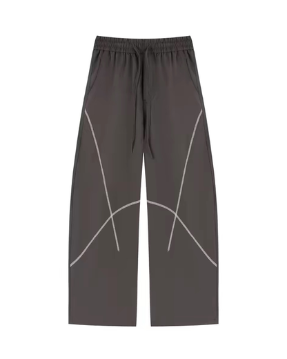 Outdoor Unisex Contrast Stitch Drape Hiking Pants