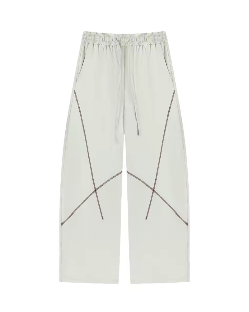 Outdoor Unisex Contrast Stitch Drape Hiking Pants