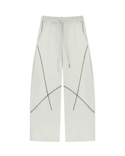 Outdoor Unisex Contrast Stitch Drape Hiking Pants