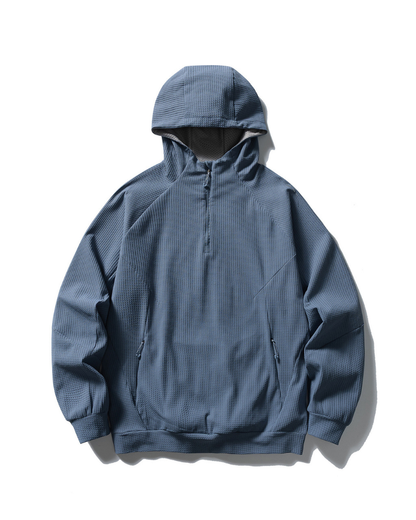 Outdoor Unisex Waffle Knit  Hiking Cycling Sports Hoodie