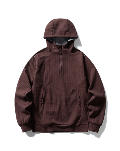 Outdoor Unisex Waffle Knit  Hiking Cycling Sports Hoodie