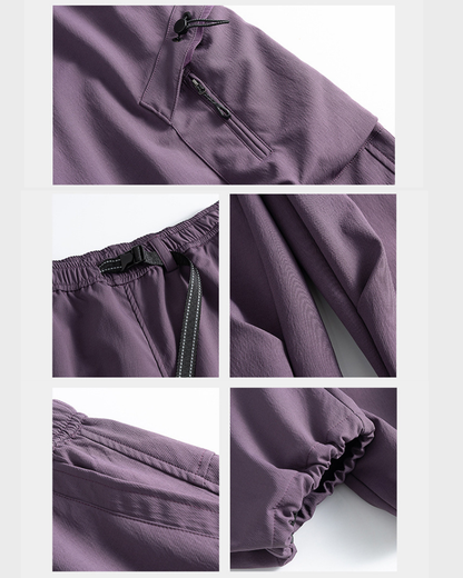 Outdoor Unisex Water-Repellent Curved Hiking Cargo Pants