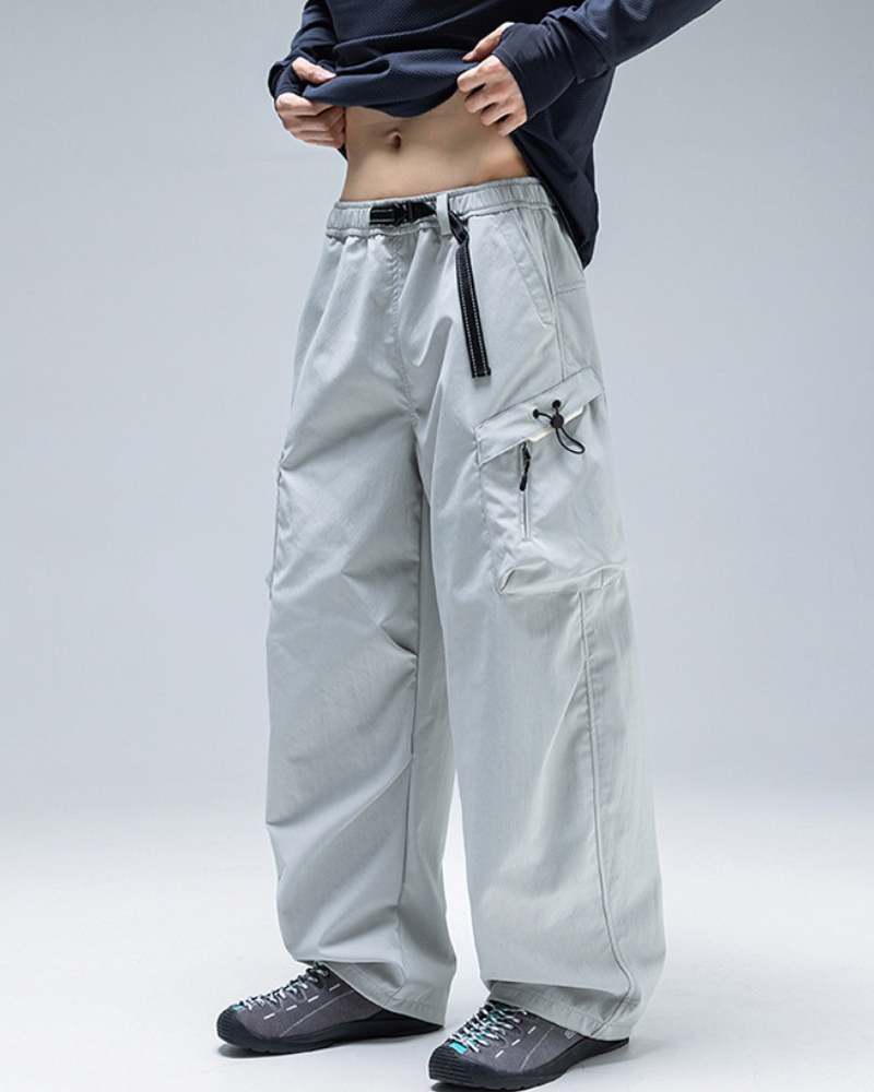 Outdoor Unisex Water-Repellent Curved Hiking Cargo Pants