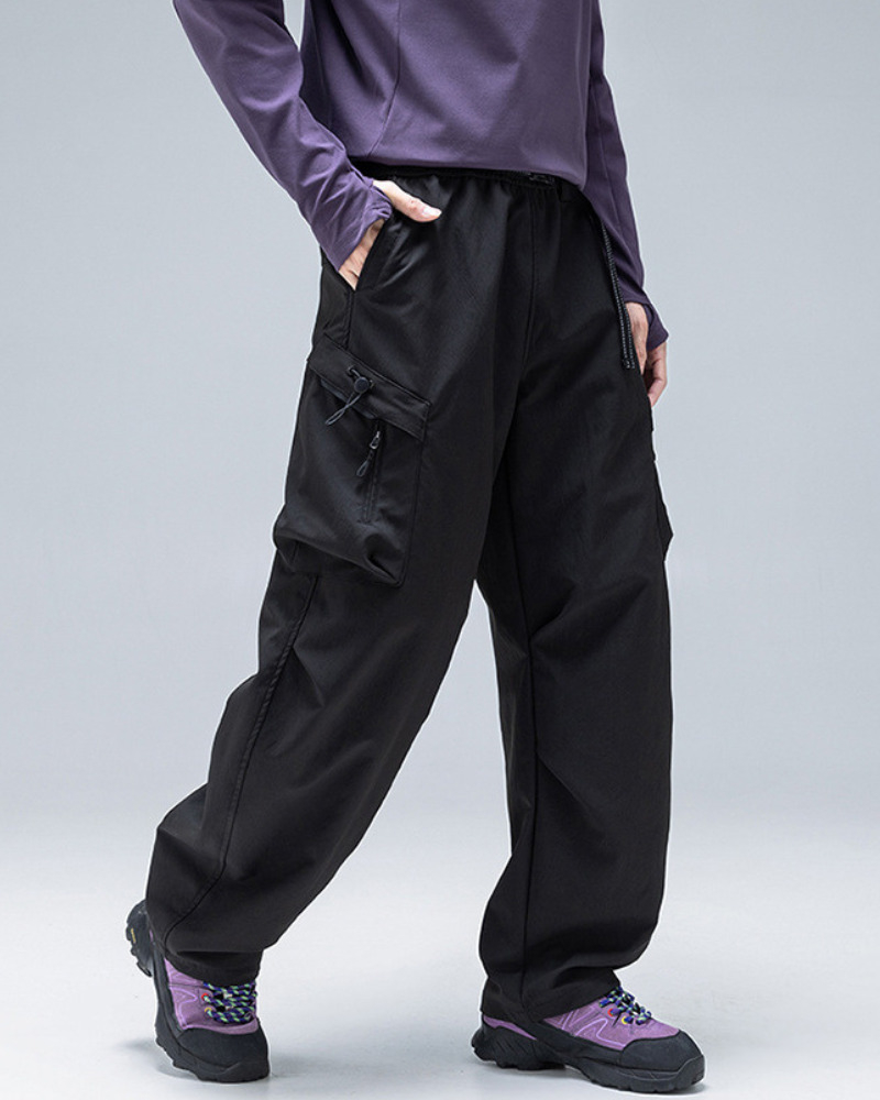Outdoor Unisex Water-Repellent Curved Hiking Cargo Pants