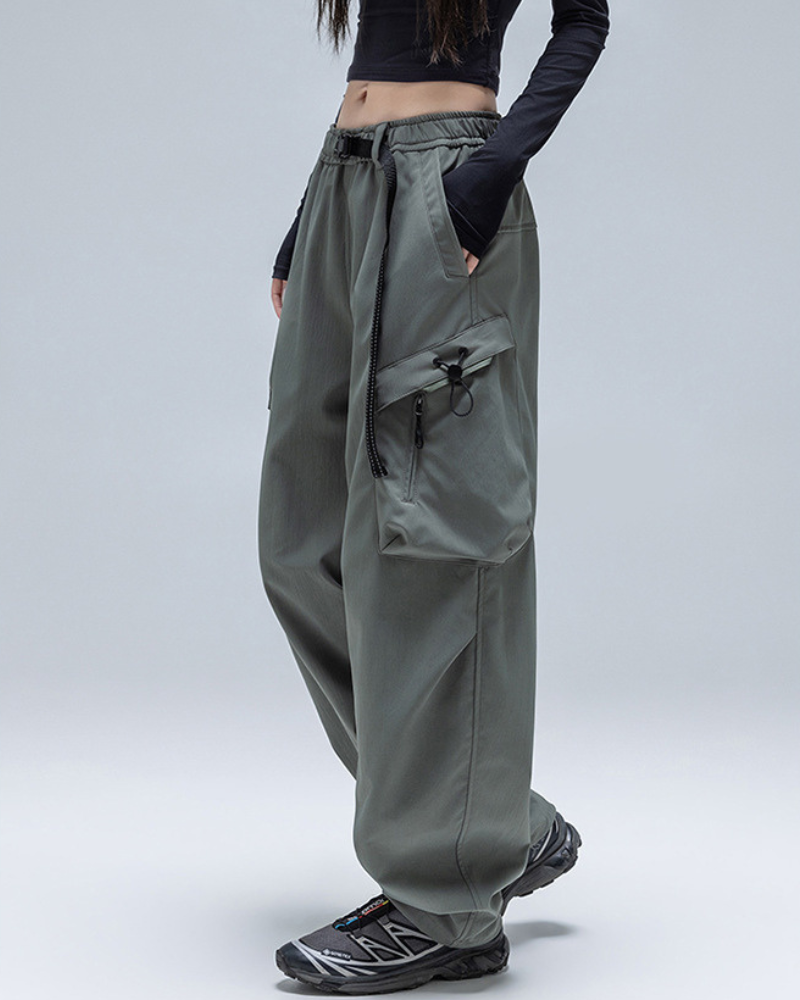 Outdoor Unisex Water-Repellent Curved Hiking Cargo Pants
