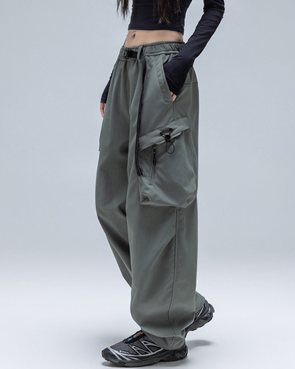 Outdoor Unisex Water-Repellent Curved Hiking Cargo Pants