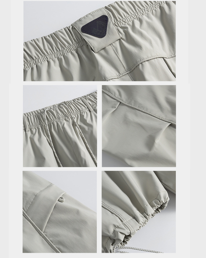 Outdoor Unisex Water-Repellent Curved Leg Hiking Pants