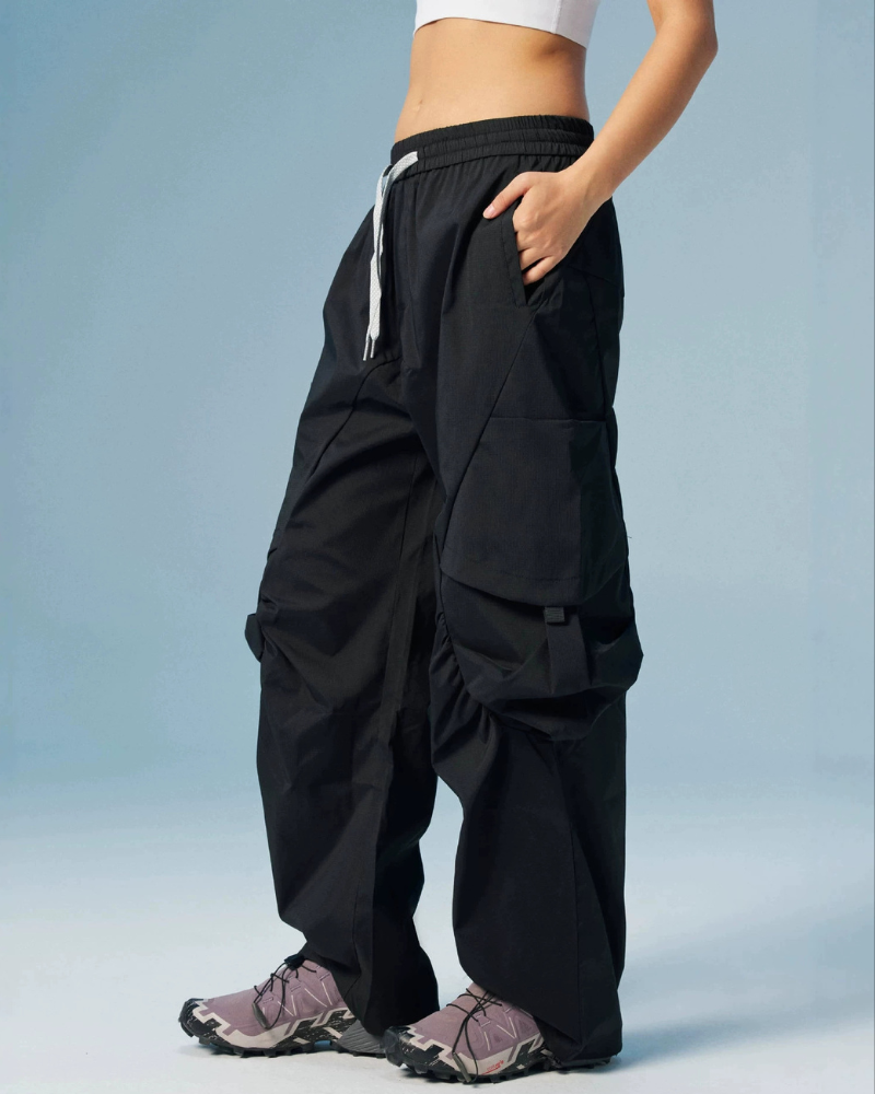 Outdoor Unisex Water-Repellent Curved Hiking Cargo Pants