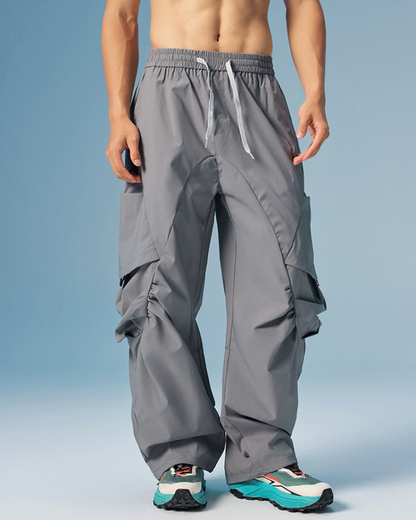 Outdoor Unisex Water-Repellent Curved Hiking Cargo Pants