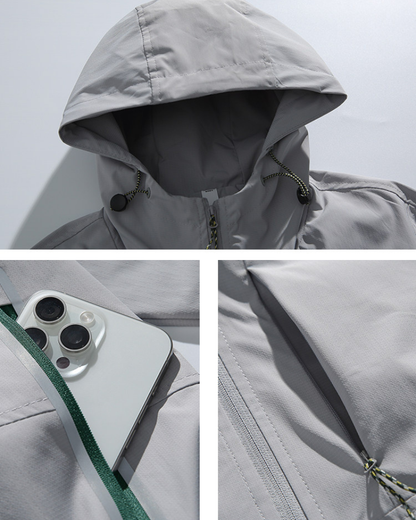 Outdoor Waterproof Mountaineering Hiking Utility Jacket