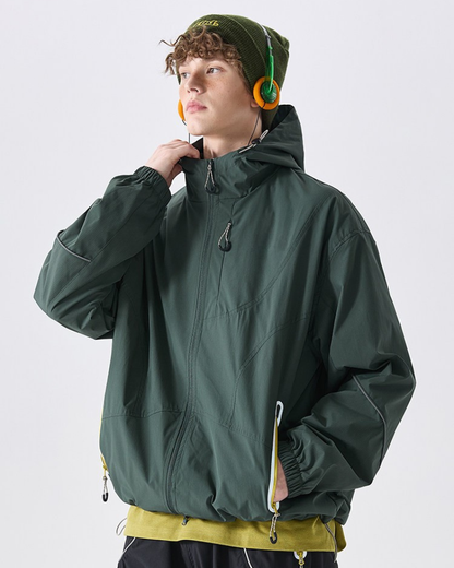 Outdoor Waterproof Mountaineering Hiking Utility Jacket