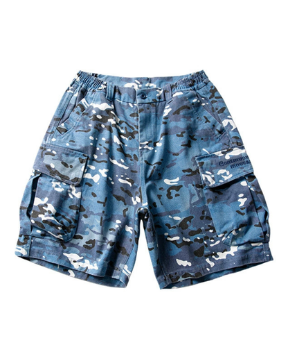 Outdoor Wear-resistant Hiking Cargo Camo Shorts