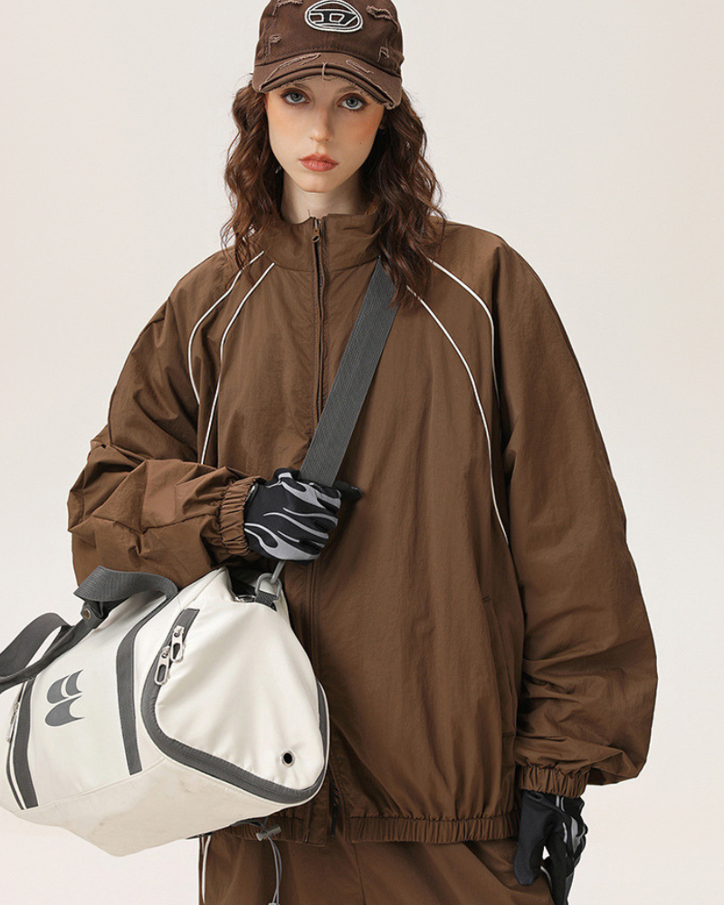 Outdoor Windproof Sports Couples Loose-Fitting Jacket