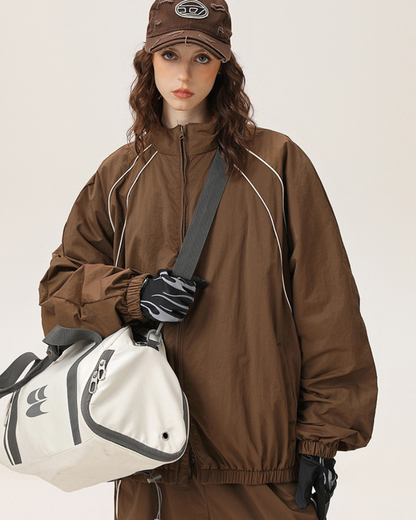 Outdoor Windproof Sports Couples Loose-Fitting Jacket