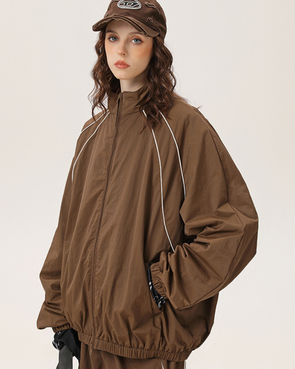 Outdoor Windproof Sports Couples Loose-Fitting Jacket