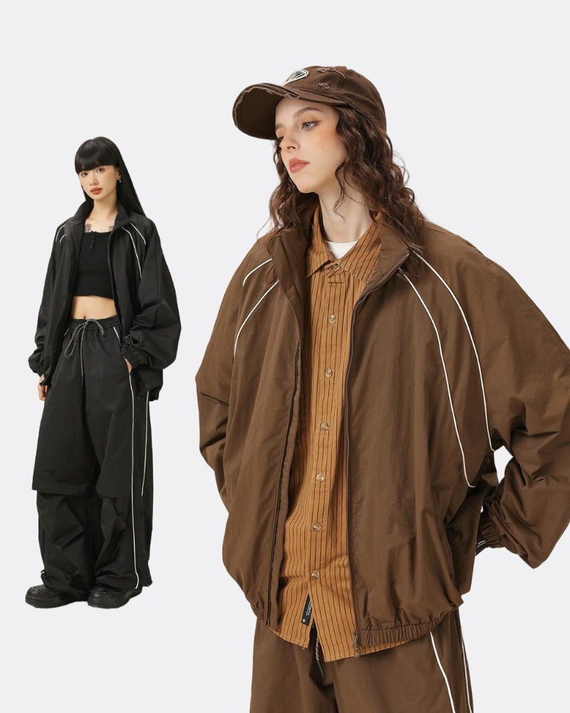 Outdoor Windproof Sports Couples Loose-Fitting Jacket