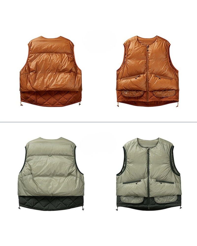 Outdoor Winter Warm White Duck Down Vest